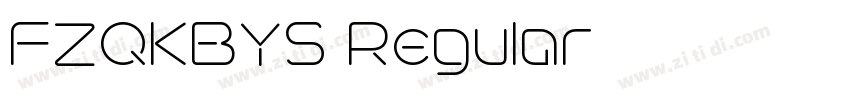 FZQKBYS Regular字体转换
